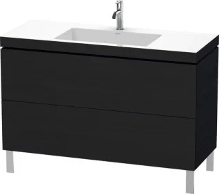 Duravit L-Cube c-bonded Set bodenstehend Eiche Schwarz Matt 1200x480x698 mm - LC6939O1616 LC6939O1616