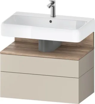 Duravit Qatego Waschtischunterbau wandhängend Taupe Supermatt 790x470x590 mm - QA4394055830010 QA4394055830010