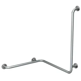KWC Aquarotter Wandhandlauf, CONTINA, Edelstahl, f. Ecken, 806x983x726 mm, Ausf. links, 2030038227 2030038227