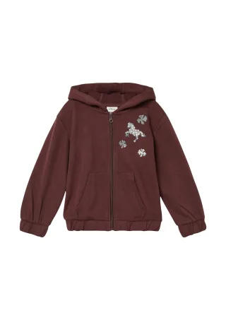 s.Oliver - Sweatshirt Jacke rot - Gr. - 116/122