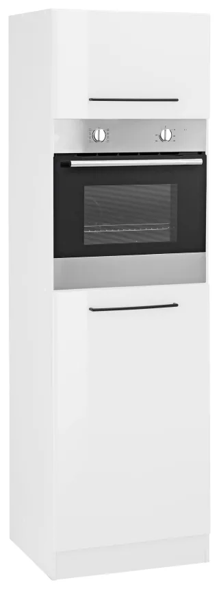 KOCHSTATION Backofen/Kühlumbauschrank "KS-Tulsa" 60 cm breit, 200 cm hoch, mit Nischenmaß 88 cm