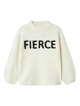 NAME IT - NKFODESSA LS KNIT cloud dancer - Gr. - 146/152