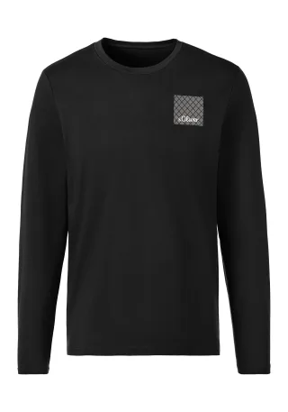 s.Oliver LM Langarmshirt black - Gr. - XXL