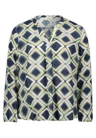 CARTOON - Blusenshirt dark blue/green - Gr. - 40