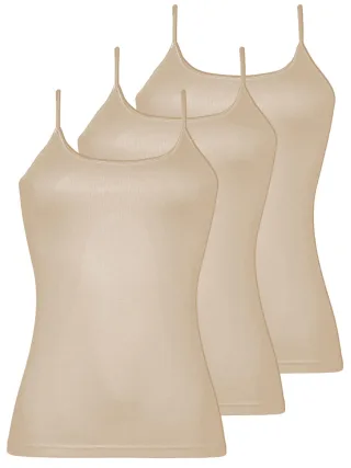 Nina Von C. Achseltop "3er Pack Damen Trägerhemd Daily"