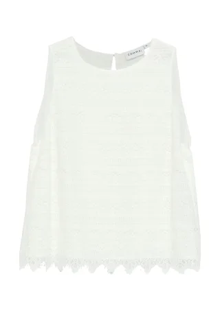 comma - Bluse creme - Gr. - 34