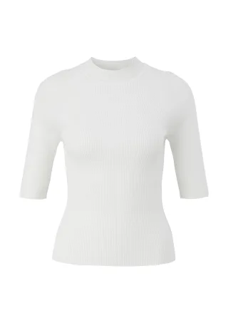 comma - Strickpullover weiß - Gr. - 42