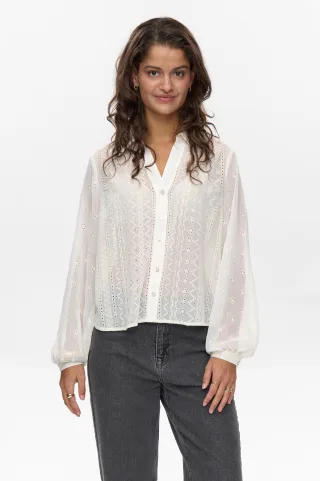 Nümph - NULAURE SHIRT cloud dancer - Gr. - 36