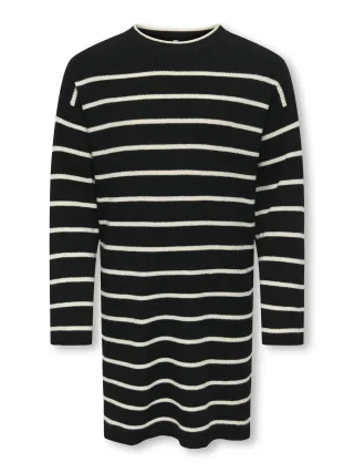 KIDS ONLY - KOGIBI LS O-NECK DRESS CP KNT black - Gr. - 146/152