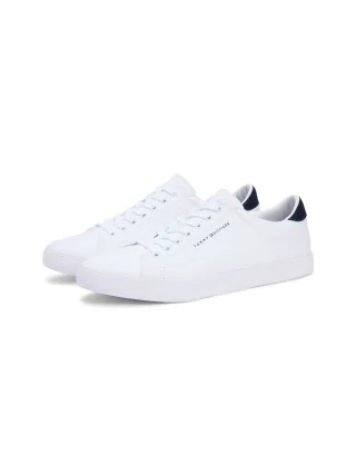 Tommy Hilfiger Sneaker "VULC CORE LONG LACE" Freizeitschuh, Halbschuh, Schnürschuh mit Kontrastbesatz an der Ferse