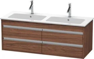 Duravit Ketho Waschtischunterbau wandhängend Nussbaum dunkel Matt 1270x475x480 mm - KT643302121 KT643302121