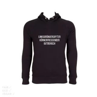 Hoodie Linksgrünversifft... schwarz