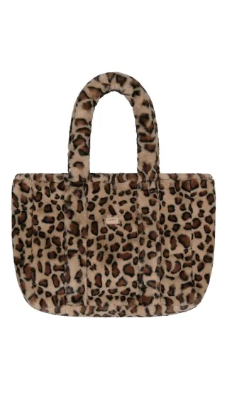 Barts - Shopper aus Kunstfell mit Leopardenmuster Braun - Gr. - OS