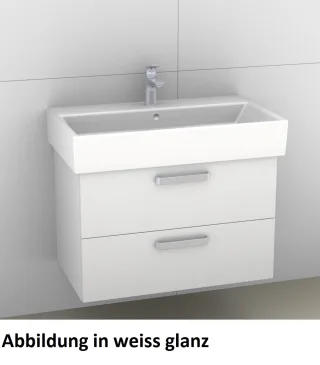 Artiqua 414 Waschtischunterschrank für Memento 513385, 513386 Weiß Hochglanz Select, 414-WU2L-V17-71 414-WU2L-V17-7160-125