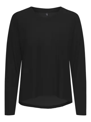 ONLY - ONLNIKKIE L/S TOP CS JRS black - Gr. - S