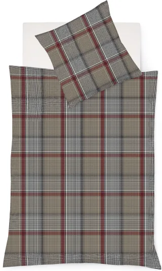 fleuresse Bettwäsche "Lech 4385" 3 Stk. Edelflanell, Baumwolle, in Gr. 135x200, 155x220, 200x200cm