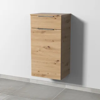 Sanipa 3way Mittelschrank mit 1 Auszug und 1 Wäschekorbklappe, Eiche Natural-Touch, UM15485 UM15485