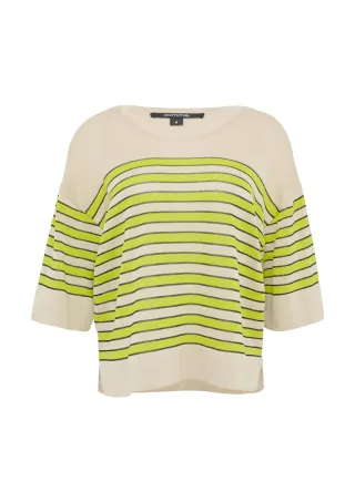 comma - Strickpullover olive|beige - Gr. - XS