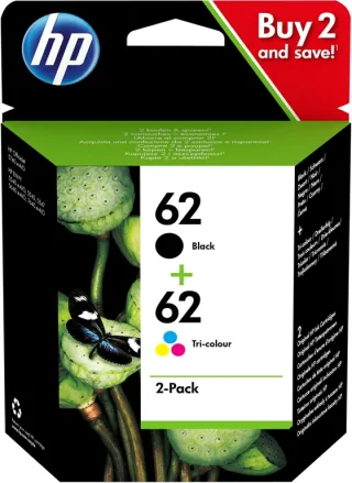HP 62 Ink Cart Combo 2-Pack (4-farbig)