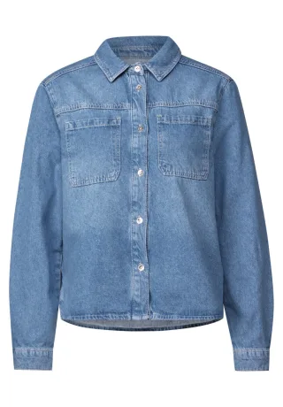 Street One Studio - Cropped Jeans Overshirt blau - Gr. - 36