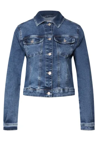 Street One Studio - Cropped Jeansjacke blau - Gr. - 36