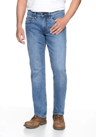 HERO by John Medoox 5-Pocket-Jeans "Phoenix Denim Big Straight Cut Stretch Jeans" Straight Fit Casual Clean Wash Denim Jeans für Herren