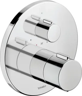 Duravit Thermostatarmaturen Thermostat Unterputz, 1 Verbraucher Chrom Hochglanz 170x94x170 mm - TH42 TH4200016010