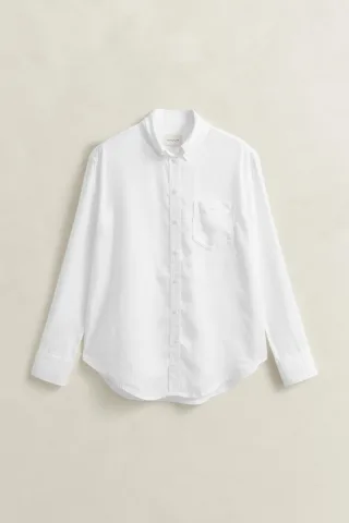 GANT - Indigo Bluse white - Gr. - 44