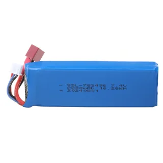 Wltoys 7.4V 2200mAh 25C 2S T Plug Lipo Battery K949-78 for 124016 124017 124018 124019 144001 144010 10428 10428A/B/C/A2