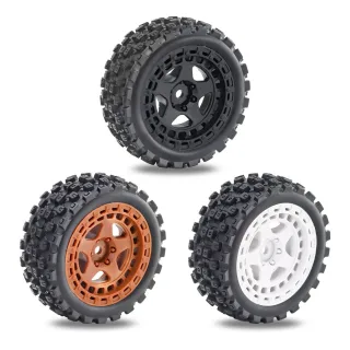 4PCS Upgraded Tires Wheel Rims for Arrma 1/18 2S Typhon Grom RC Cars Vehicles Models Spare Parts Accessories