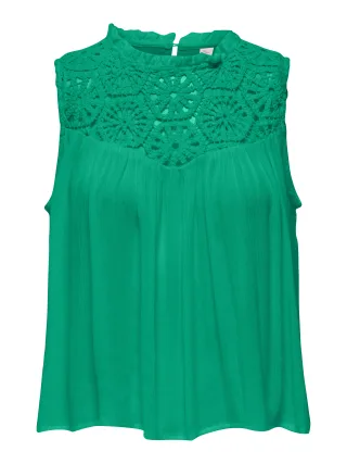 ONLY - ONLRIKKE SL TOP WVN simply green - Gr. - XL