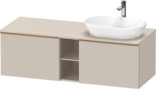 Duravit D-Neo Konsolenwaschtischunterbau wandhängend Taupe Matt 1400x550x459 mm - DE4950R04910000 DE4950R04910000