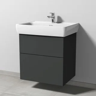 Sanipa 3way Waschtischunterbau zu Laufen Pro A Waschtisch mit 2 Auszügen, Graphit-Matt SP7571B