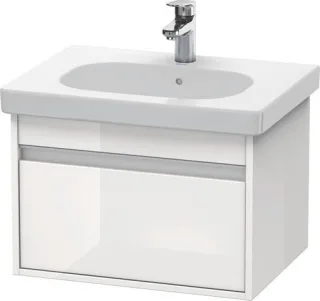Duravit Ketho Waschtischunterbau wandhängend Weiß Hochglanz 600x455x410 mm - KT667002222 KT667002222
