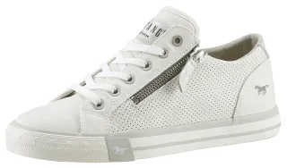 Mustang Shoes Sneaker, Freizeitschuh, Halbschuh, Schnürschuh mit Außenreißverschluss