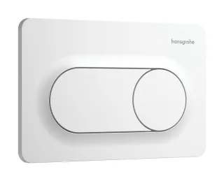 Hansgrohe iFrame Original S Betätigungsplatte für 2-Mengen-Spülung, Mattweiß, 66002700 66002700