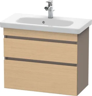 Duravit DuraStyle Waschtischunterbau wandhängend Natur Eiche & Basalt Matt 730x368x610 mm - DS649903 DS649903043