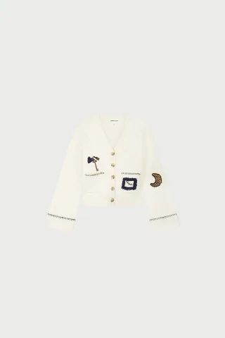 Fabienne Chapot - Betty Cardigan cosy white - Gr. - XXL