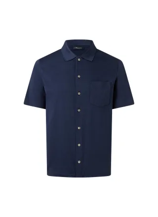 MAERZ Muenchen - Poloshirt, Knopf 1/2 Arm dawn blue