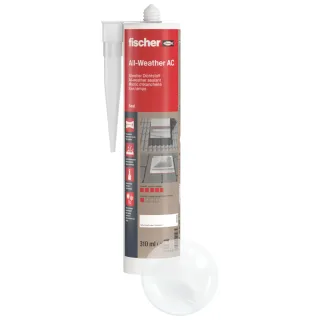 Fischer Allwetterdichtstoff All-Weather AC transparent 310 ml - 049103