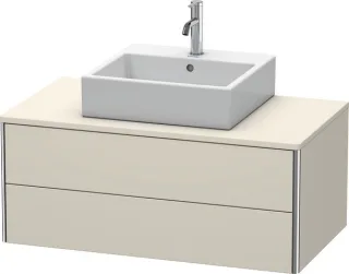 Duravit XSquare Konsolenwaschtischunterbau wandhängend Taupe Matt 1000x548x400 mm - XS491109191 XS491109191