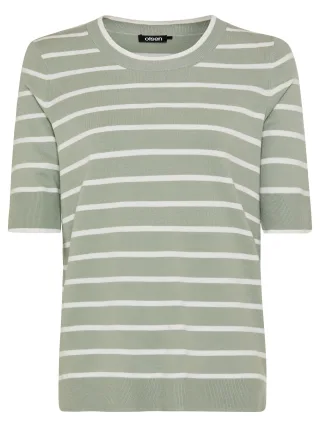 Olsen - Pullover Short Sleeves salvia green - Gr. - 36