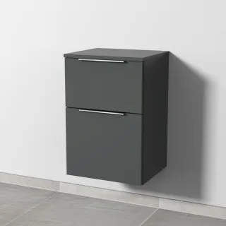 Sanipa 3way Unterschrank mit 2 Auszügen, Anthrazit-Matt, UM14422 UM14422