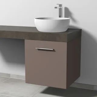 Sanipa WTU mit Tür A: links 2morrow (G3360L) 510x500x520 Taupe-Matt, G33601TL G33601TL