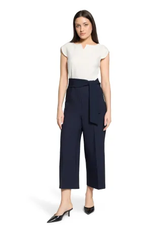 Betty Barclay - Jumpsuit patch dark blue/cream - Gr. - 48