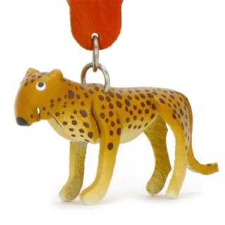 Tiger Schl?sselanh?nger aus Leder