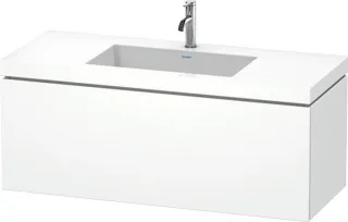 Duravit L-Cube c-bonded Set wandhängend Weiß Matt 1200x480x500 mm - LC6919O1818 LC6919O1818