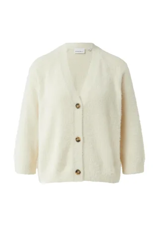 comma - Strickjacke creme - Gr. - 42