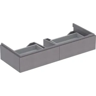 Geberit Xeno2 Unterschrank f. Waschtisch m. B:120cm m. 2 Schubladen, 117,4x22x46,2cm, scul.grau, 500 500517431