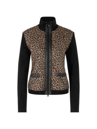 Marc Cain Sports - Leichte Jacke mit Leoprint black - Gr. - 36